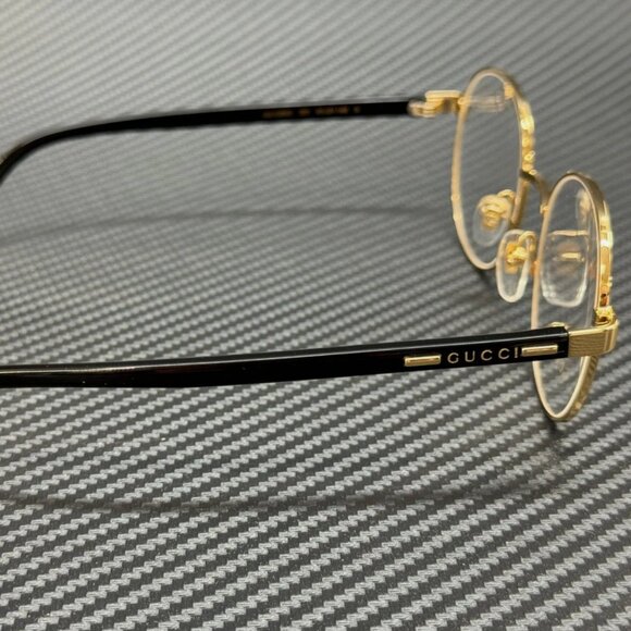 GUCCI Gold Black Men's Small 51 mm Eyeglasses - Picture 4 of 4